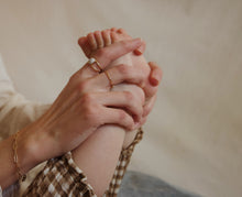 Load image into Gallery viewer, Double Gold Band Breast Milk Ring