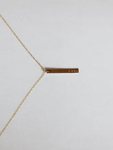 Load image into Gallery viewer, Personalized Vertical Bar Necklace