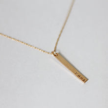 Load image into Gallery viewer, Personalized Vertical Bar Necklace