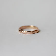 Load image into Gallery viewer, Gold Hammer Textured Wedding Band
