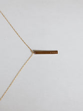 Load image into Gallery viewer, Personalized Vertical Bar Necklace

