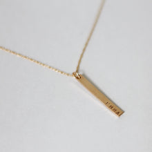 Load image into Gallery viewer, Personalized Vertical Bar Necklace
