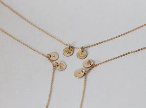 Branch & Initial Necklace